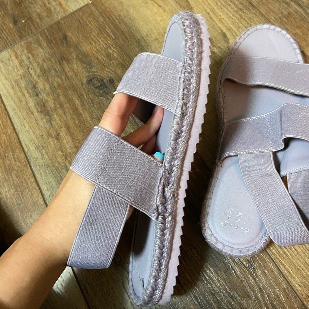 Purple sandals